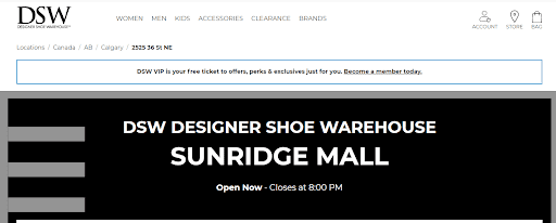 Designer shoe warehouse promo code shop canada